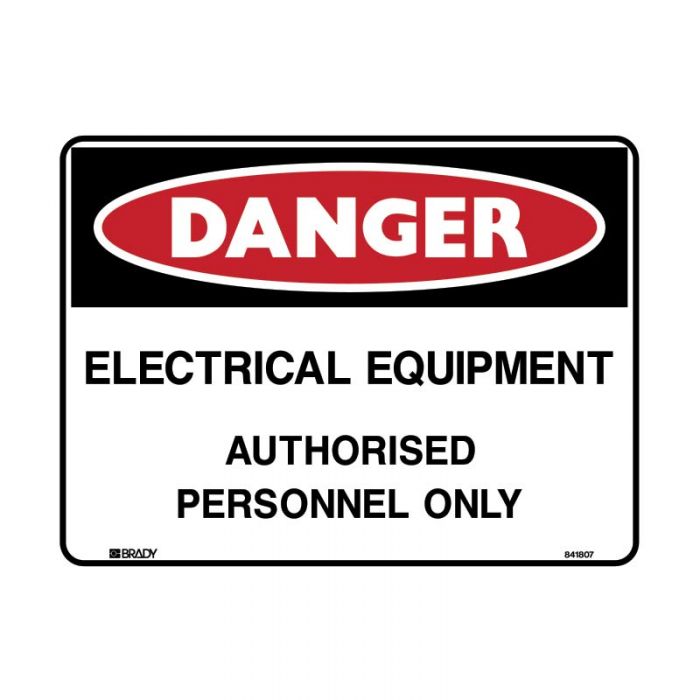 DANGER- ELECTRICAL EQUIPMENT METAL 300 X450MM